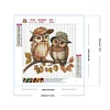 Diamond Painting -DIY Round Drill Owl
