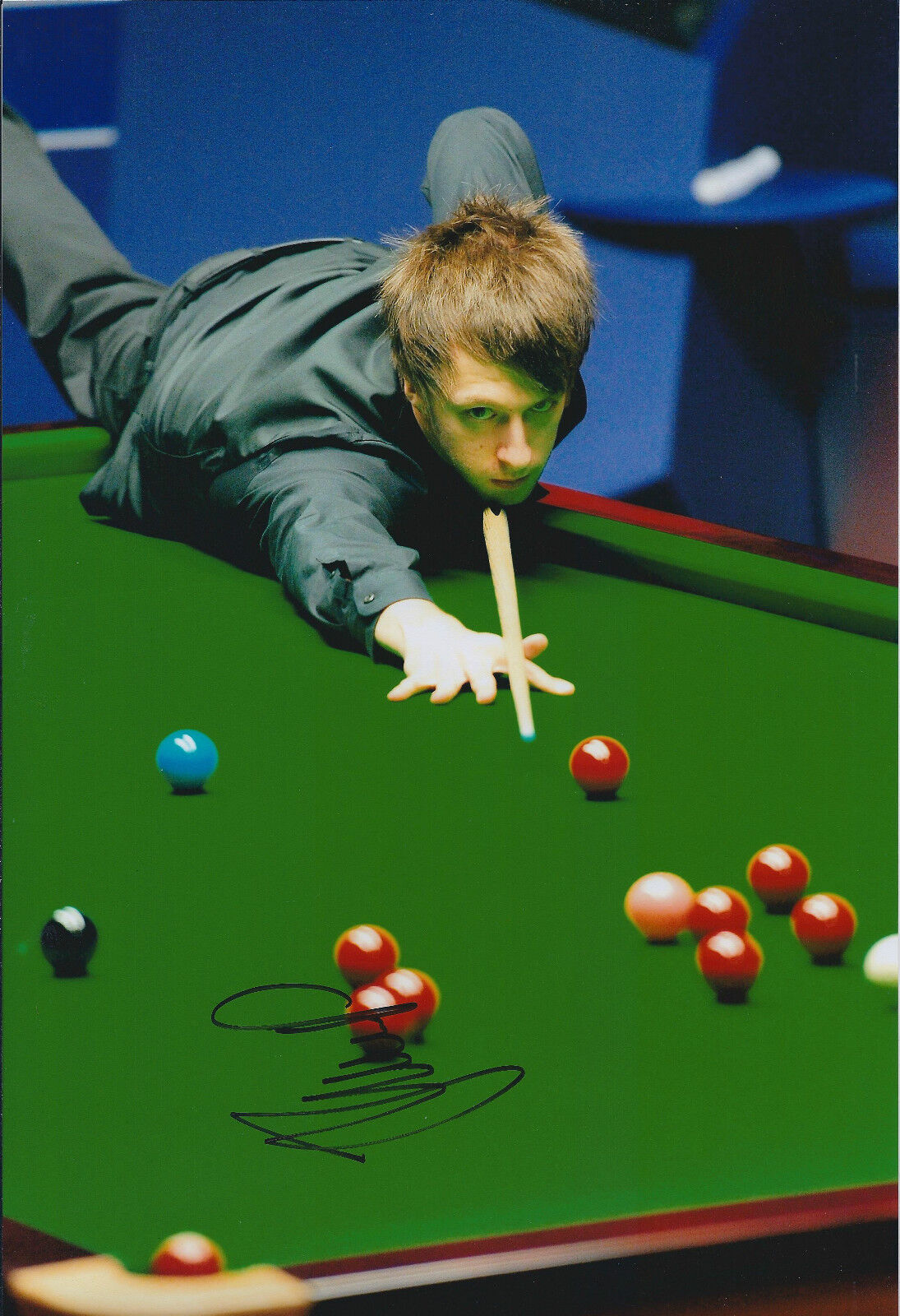 Judd Trump HAND SIGNED Snooker Autograph 12x8 Photo Poster painting AFTAL COA Obtained in Person