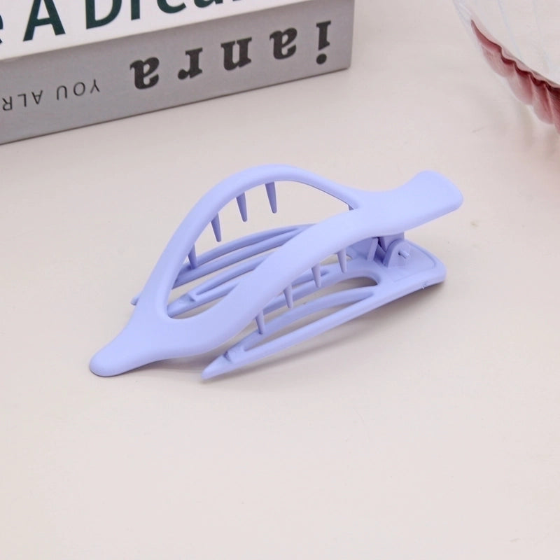 Women’s Lady Classic Style Solid Color Plastic Stoving Varnish Hair Clip