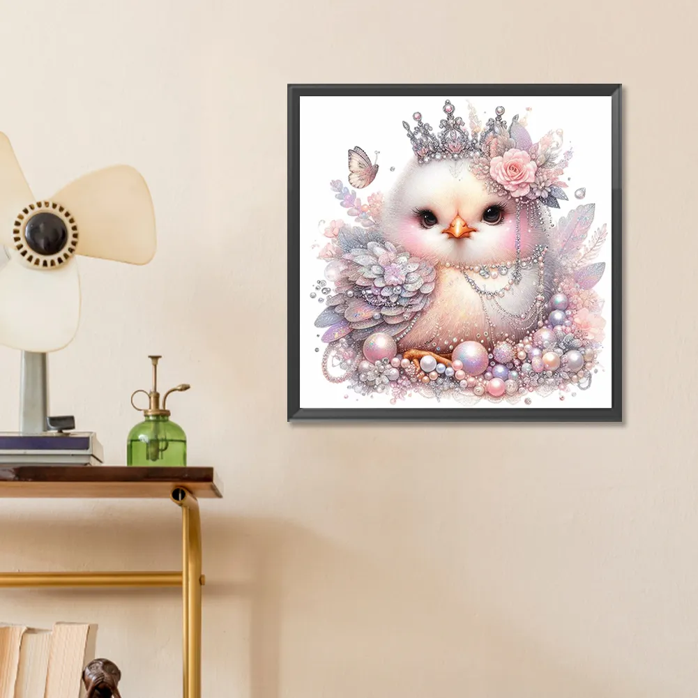 Full Round Diamond Painting 30*30cm - Bejeweled Chicken