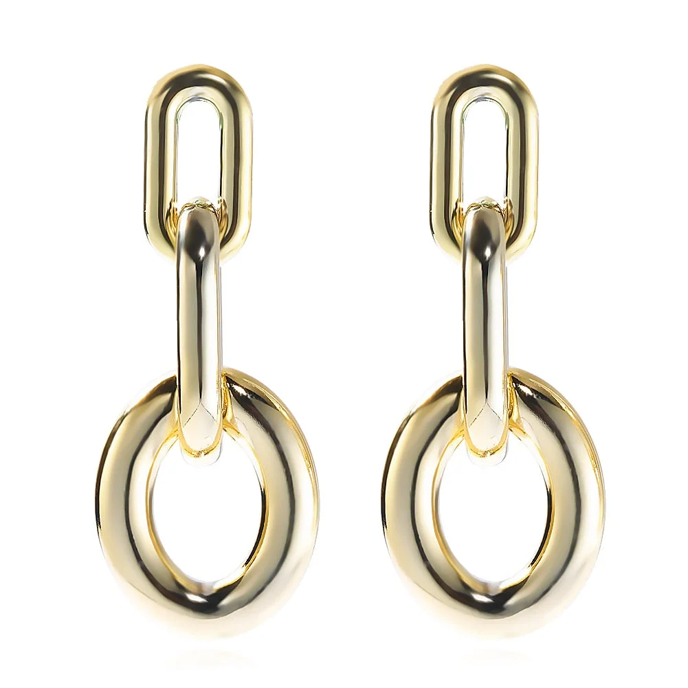 Dvacaman Golden Leaf Flower Earrings For Women Vintage Irregular Geometric Metal Long Drop Dangle Beetle Earrings Trendy Jewelry