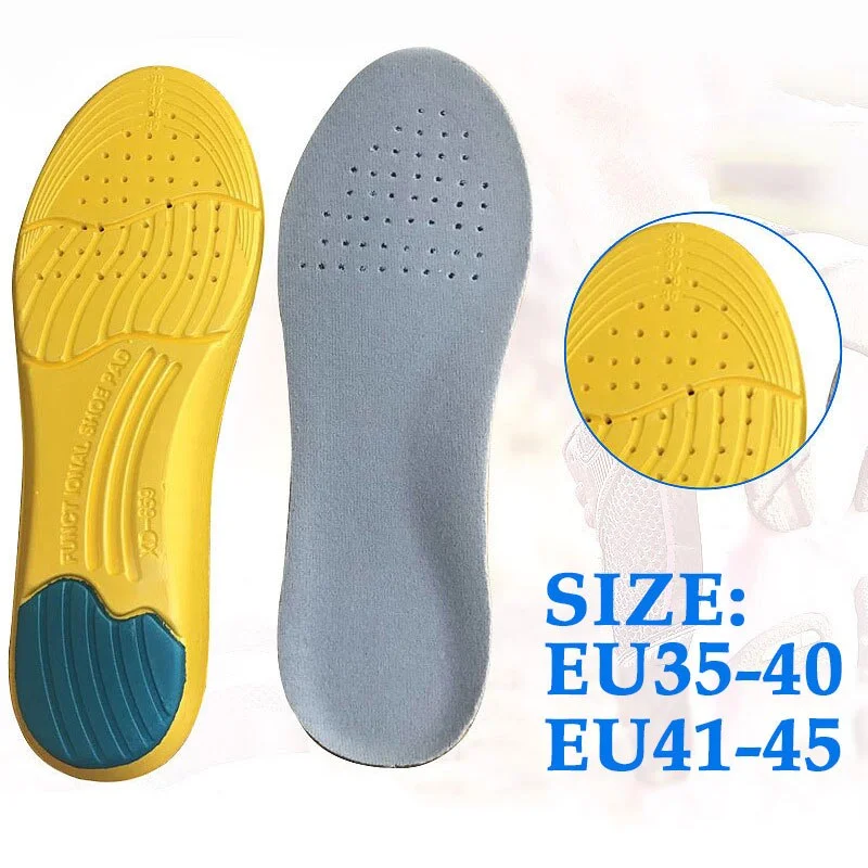 MWY Silicone Sport Shoes Pad Comfortable Gel Insoles Men Massage Sole Women Orthotic Insoles Inserts Shock Absorption Pads