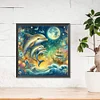 Diamond Painting -5D Full Round Drill 3 Dolphin(40x40cm)