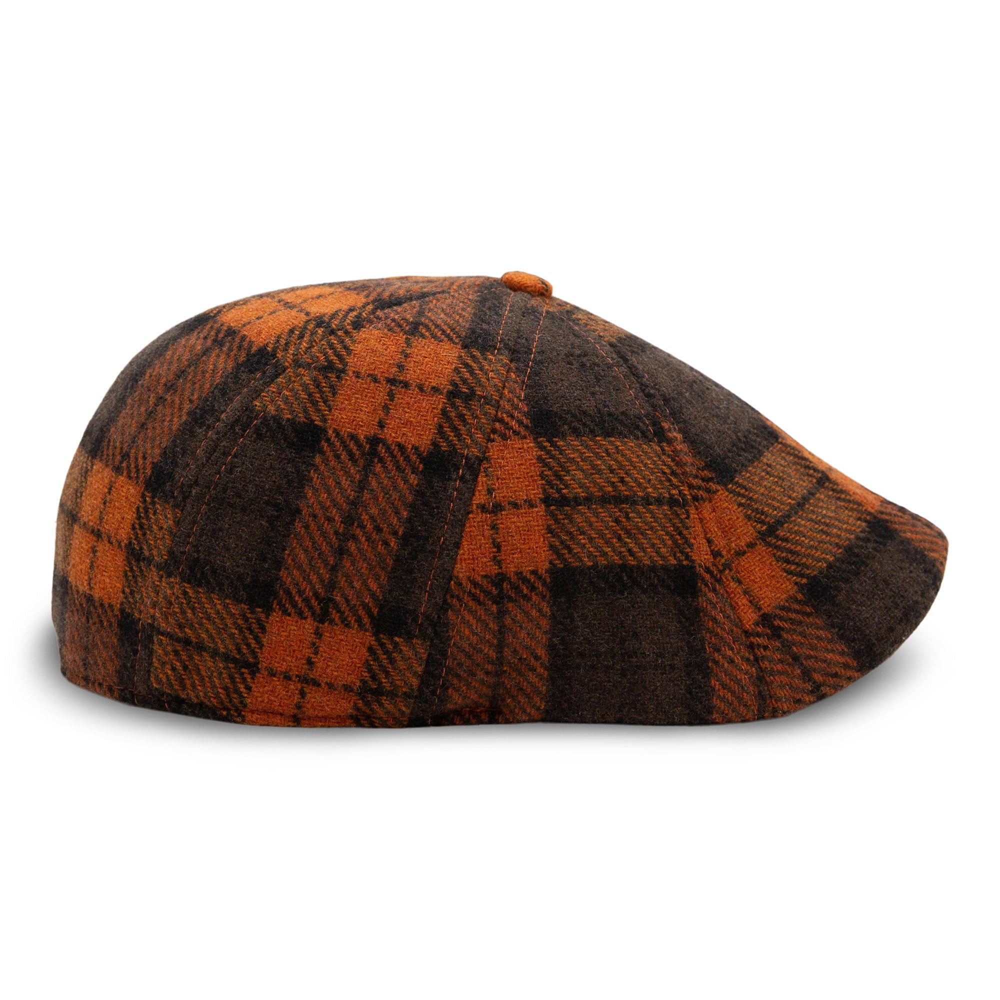 Hatsfashion-The Jack-O&rsquo;-Rose   Cap - Orange Plaid