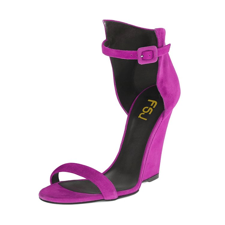 Women's Orchid Ankle Strap Wedge Sandals |FSJ Shoes