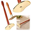 Brass Tai Chi Guasha Board for Acupressure Skin Lifting Stress Reliving