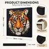DIY Pre-Framed Tiger Button Art Canvas Kit