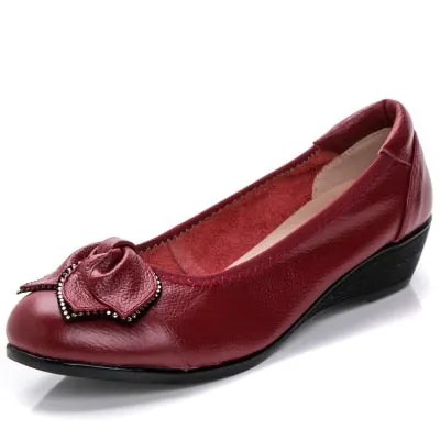 GKTINOO Plus Size(34-43)Loafers Comfortable Women Genuine Leather Flat Shoes Woman Casual Nurse Work Shoes Women Flats 6 colors