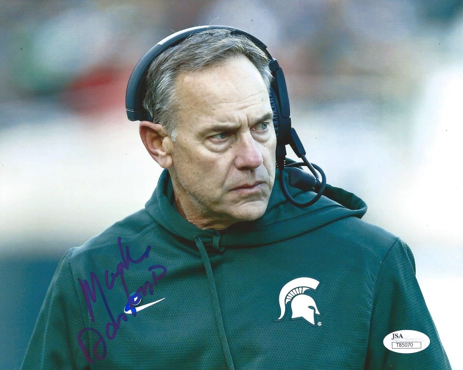 MARK DANTONIO Signed Autograph 8x10 Photo Poster painting Michigan State MSU Spartans JSA COA 4