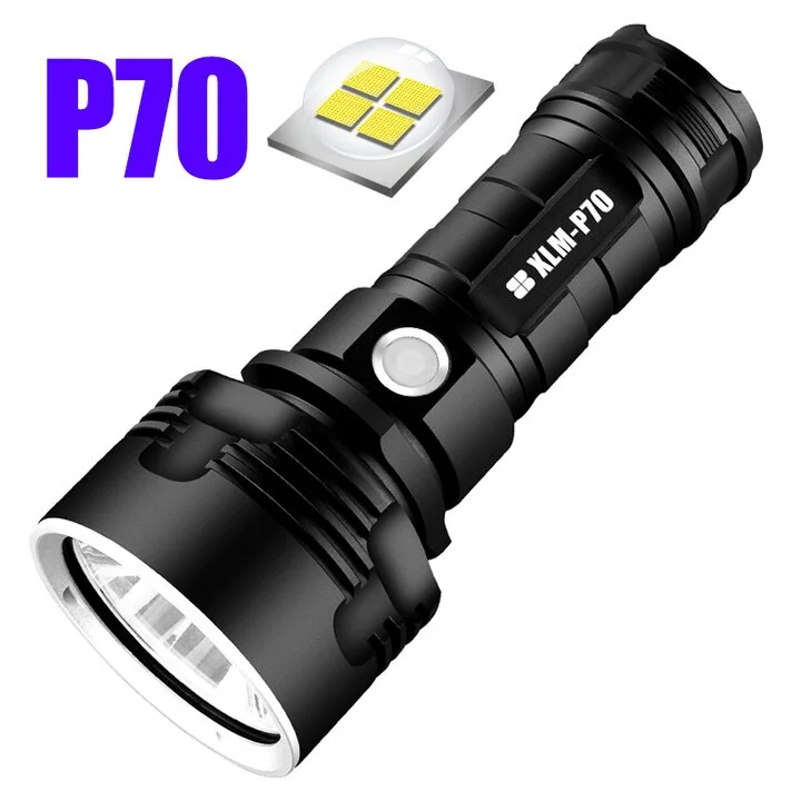 LED Waterproof Flashlight L2 XHP50 Flashlight Torch Lamp for Camping