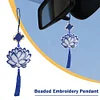 Bead Embroiderys - Counted Cross Stitch Lotus Ornament Kit for Wall Window Decorations