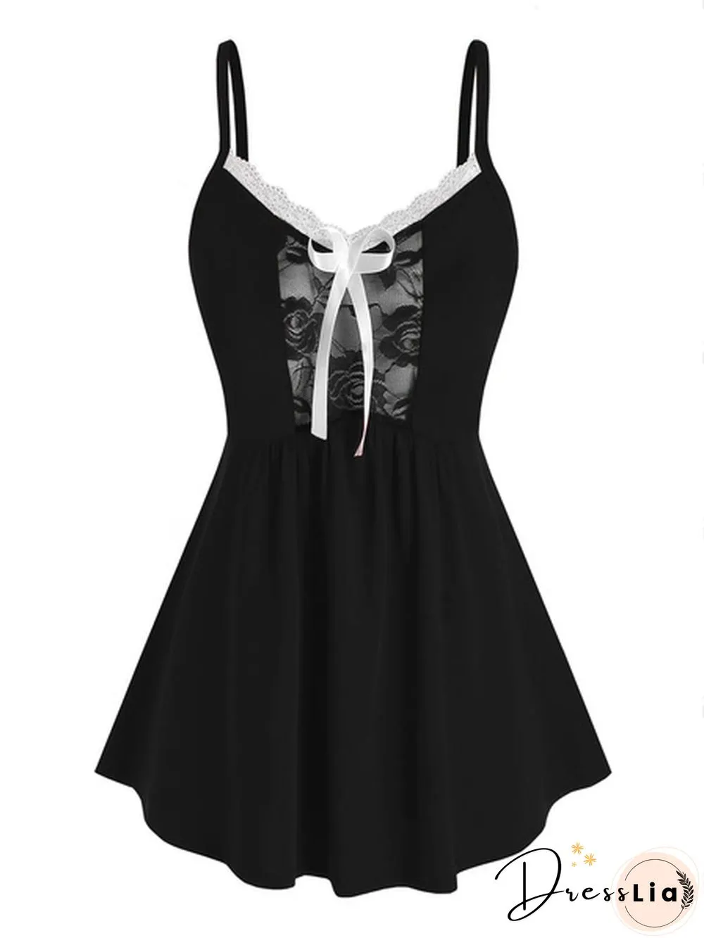 Lace Tank Top Women Sleeveless V Neck Patchwork Cami Tank Tops Summer Casual Multi Colored Fashion Ladies Shirt Tank Top