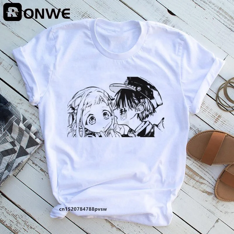 Jibaku Shounen Hanako kun Women Anime T shirt Female 90s Summer Clothing Girl Y2K Fashion T-shirts,Drop Shipping
