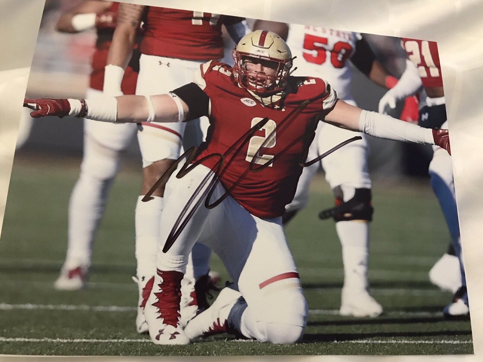 Zach Allen Boston College Eagles signed autographed 8x10 football Photo Poster painting