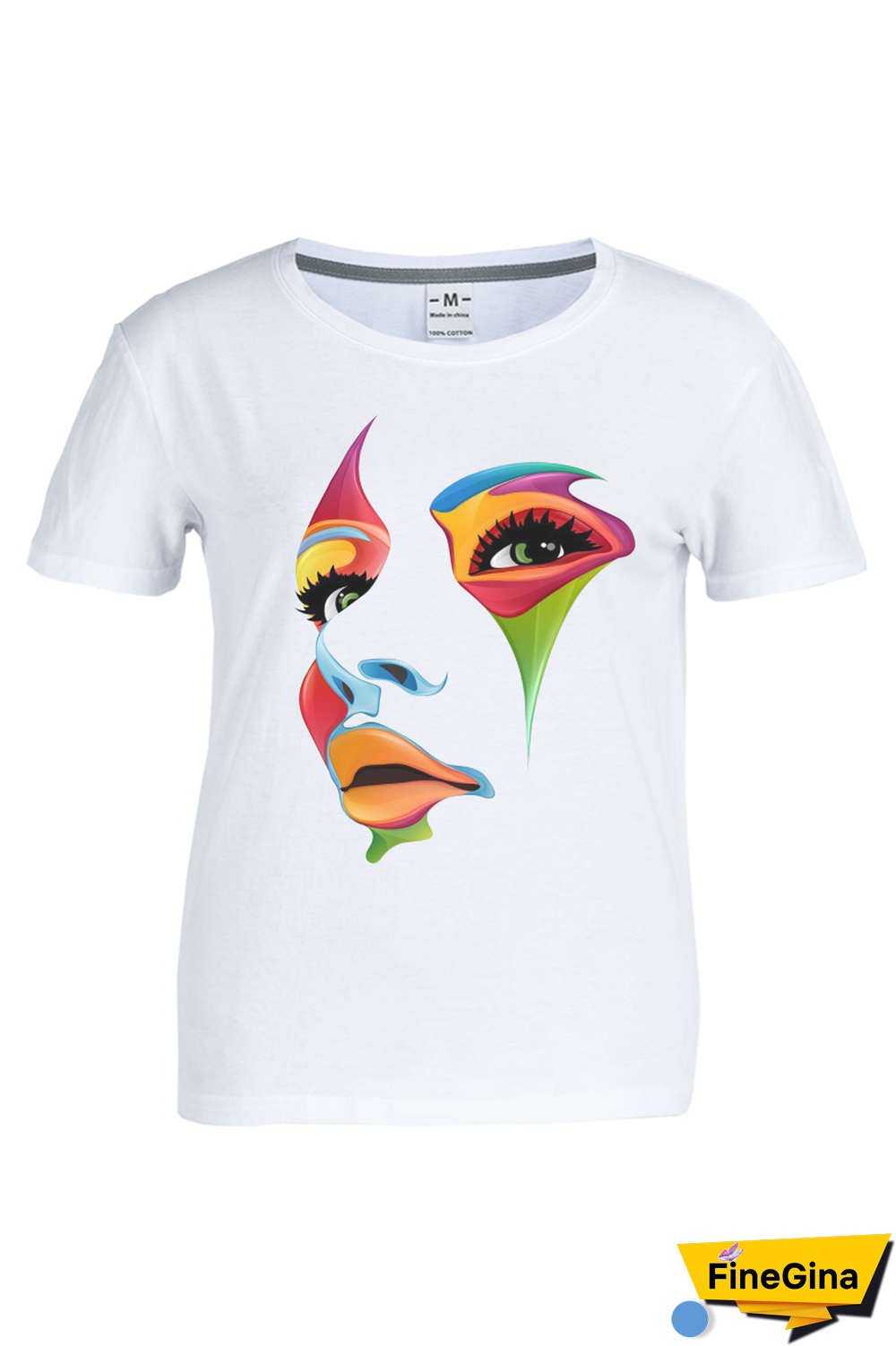 Black Street Print Patchwork O Neck Plus Size Tops