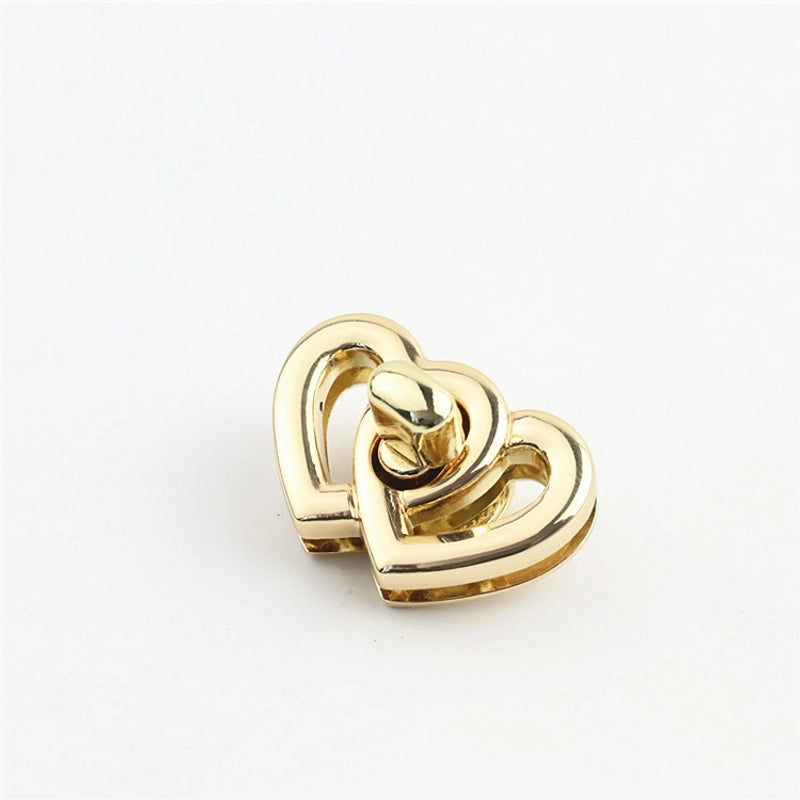 Luggage Hardware Accessories Bag Lock Double Heart Lock Heart Lock/hardware Lock Buckle Metal Screw Lock Switch Lock Buckle