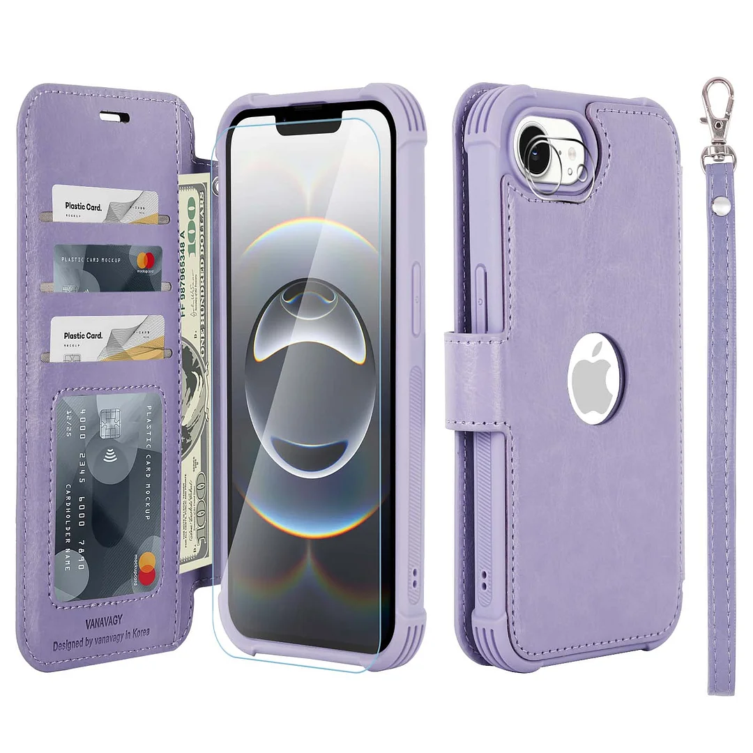VANAVAGY Compatible for iPhone 16e Wallet Case
