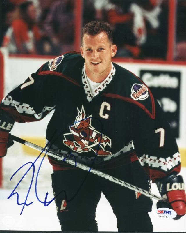 Coyotes Keith Tkachuk Signed Authentic 8X10 Photo Poster painting Autographed PSA/DNA #U66587