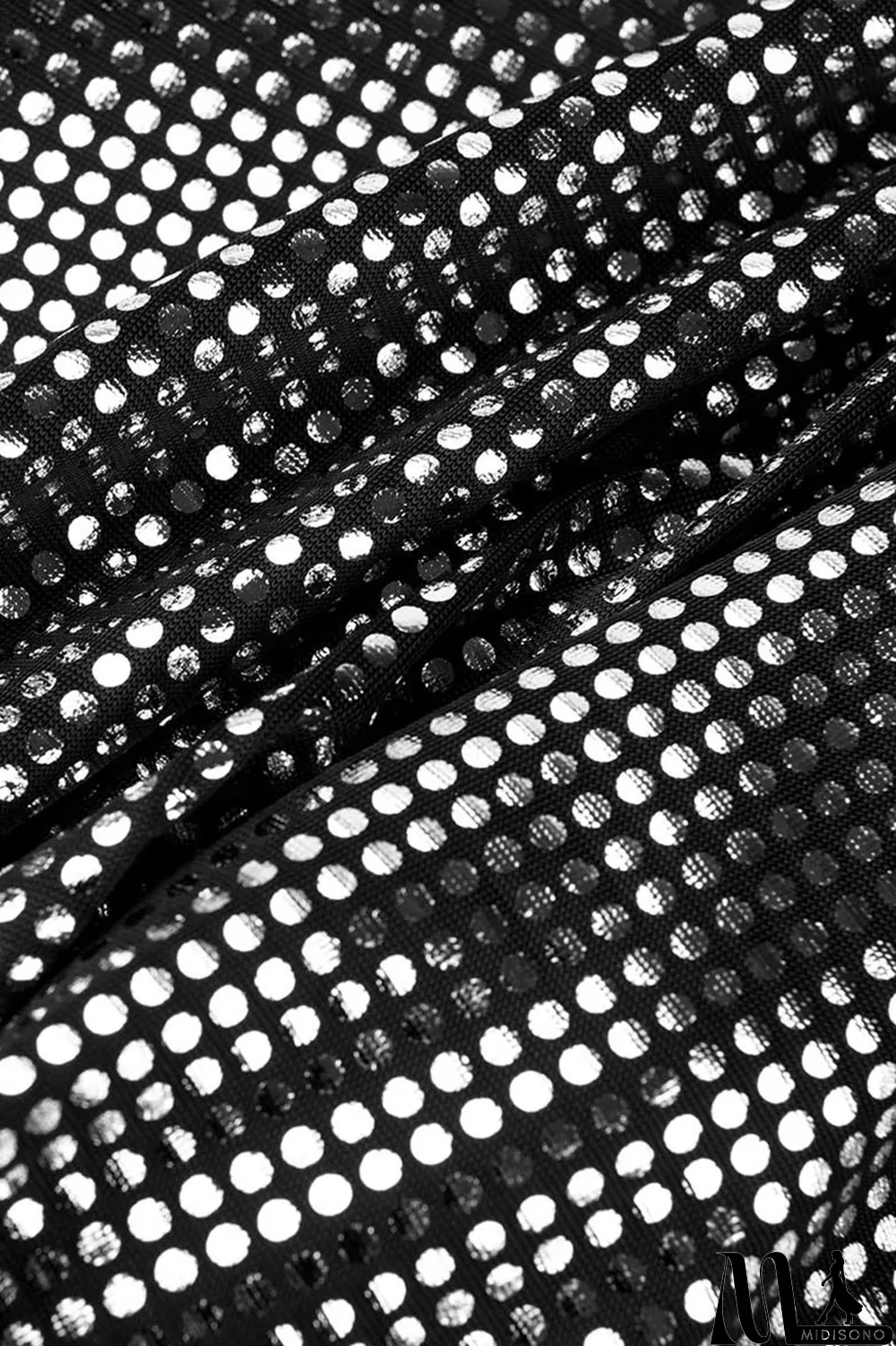 MidiSono - Black Fashion Slim Long-Sleeve V-Neck Two-Piece Set