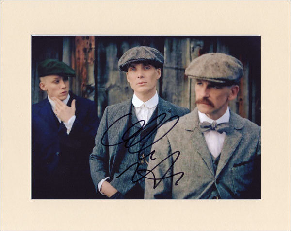 CILLIAN MURPHY PEAKY BLINDERS TOMMY SHELBY PP 8x10 MOUNT SIGNED AUTOGRAPH Photo Poster painting