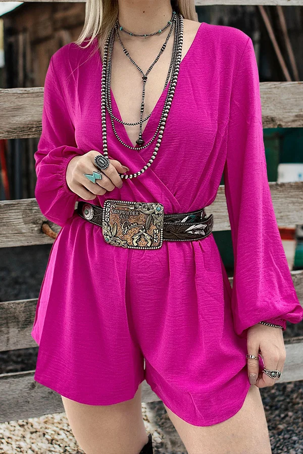 Beautiful Deep V-Neckline Romper