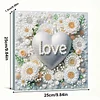 Framed Diamond Painting - Special Shaped - Love Flowers (25x25cm)