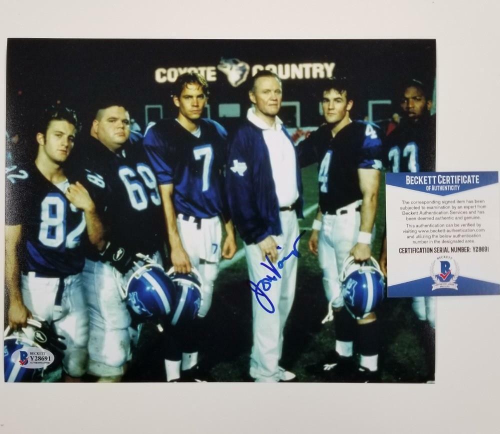 actor Jon Voight autograph signed Varsity Blues 8x10 movie Photo Poster painting BAS COA Beckett