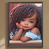 Diamond Painting -DIY Round Drill Little Girl and Animal
