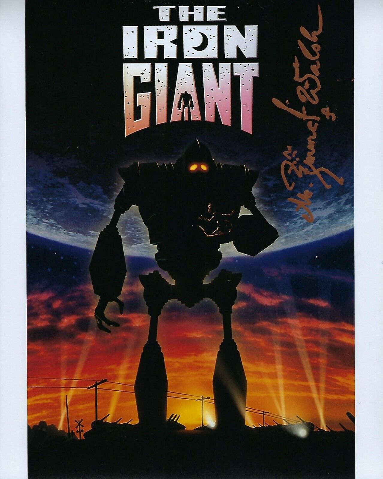 GFA The Iron Giant Movie * M. EMMET WALSH * Signed 8x10 Photo Poster painting M16 COA