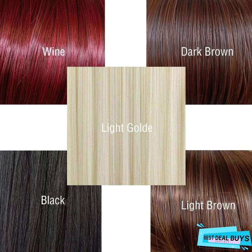 Men's Short Black Fashion Short Straight Hair High Temperature Resistant Personality