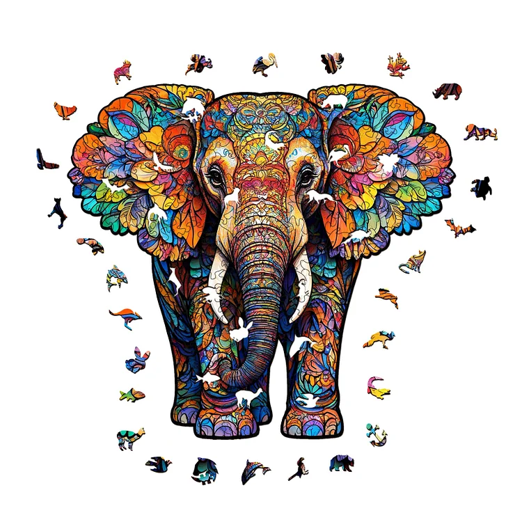 Elephant - Wooden Jigsaw Puzzle