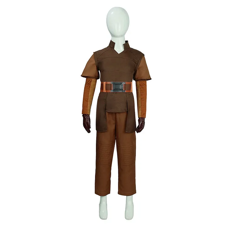 Kids Children The Mando Ragnar Brown Jumpsuit Cosplay Costume Outfits Halloween Carnival Suit