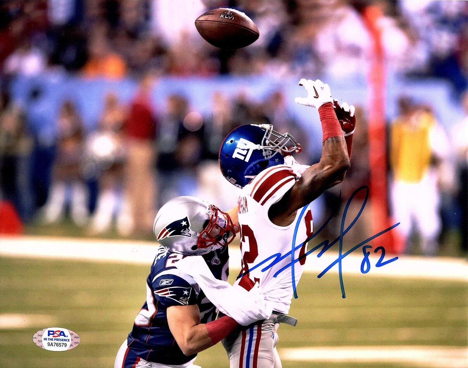 MARIO MANNINGHAM Hand SIGNED Autograph 8x10 Photo Poster painting N.Y. GIANTS PSA/DNA Certified