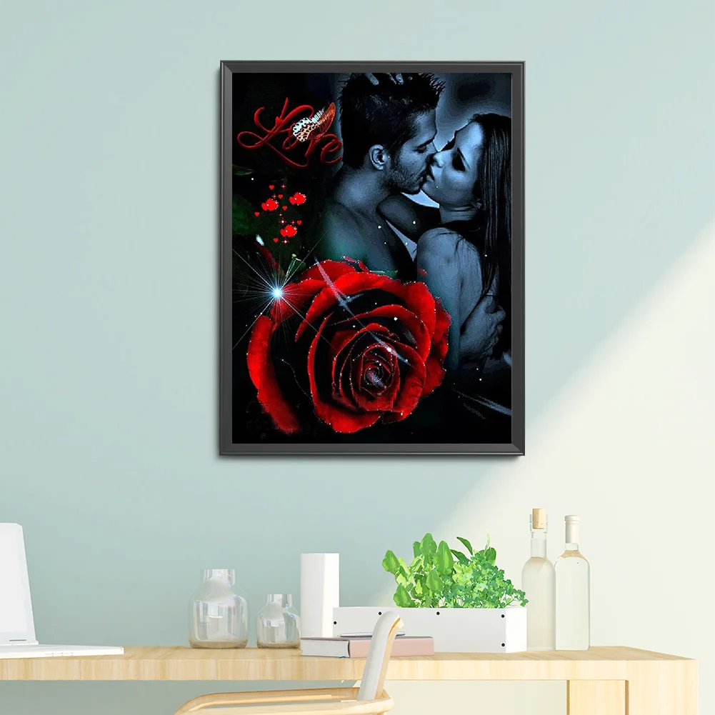 Diamond Painting - Full Round Drill - Rose Love