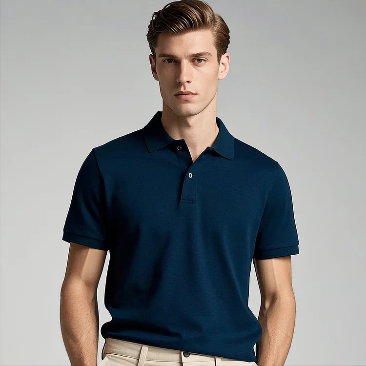 Business Casual Short Sleeves Polo QueenFunky