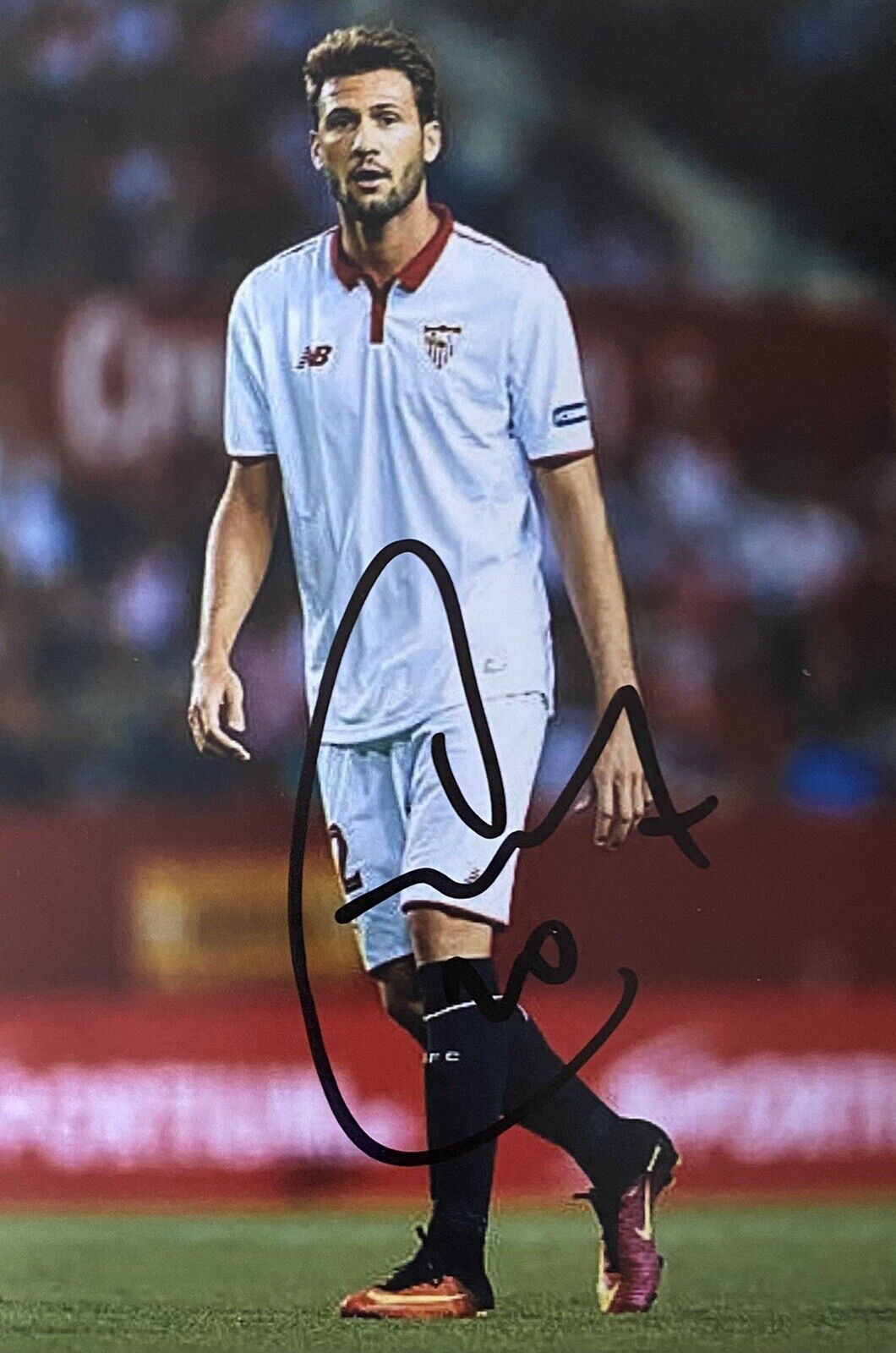 Franco Vazquez Hand Signed Sevilla 6X4 Photo Poster painting 3