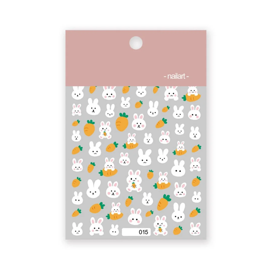 Yellow Smiles Sun and Moon Clouds High Quality 3D Engraved Nail Stickers Nail Art Decorations Nail Decals Design-Nail Inspo