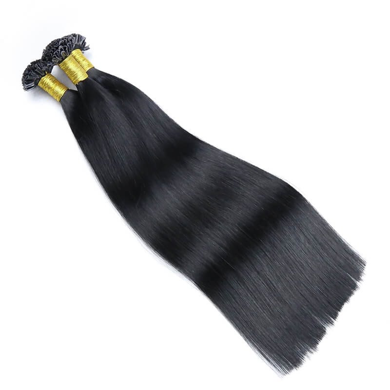 Pre-Bonded U Tip Hair Extension #1 Jet Black 100Gram Per Pack