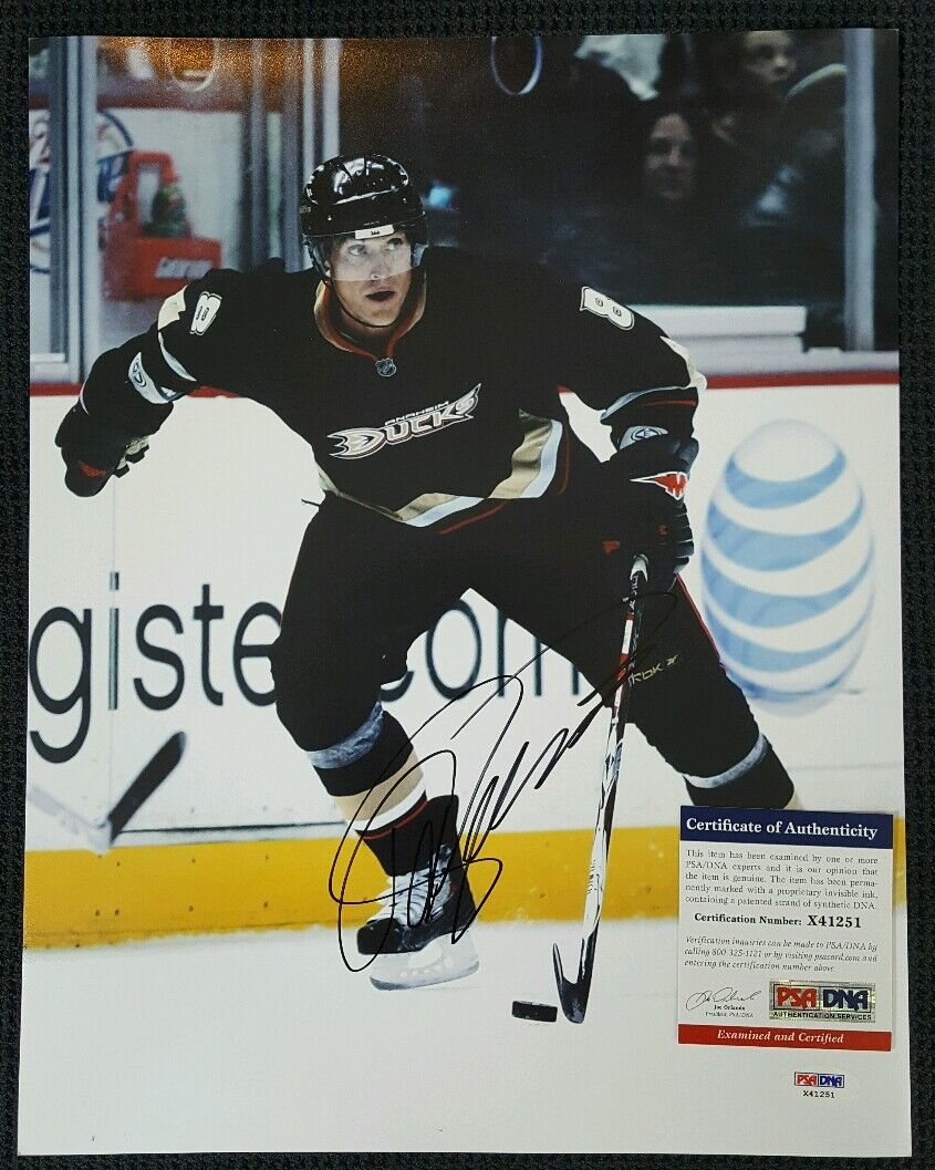 TEEMU SELANNE Autographed Anaheim Ducks 11x14 Photo Poster painting. PSA