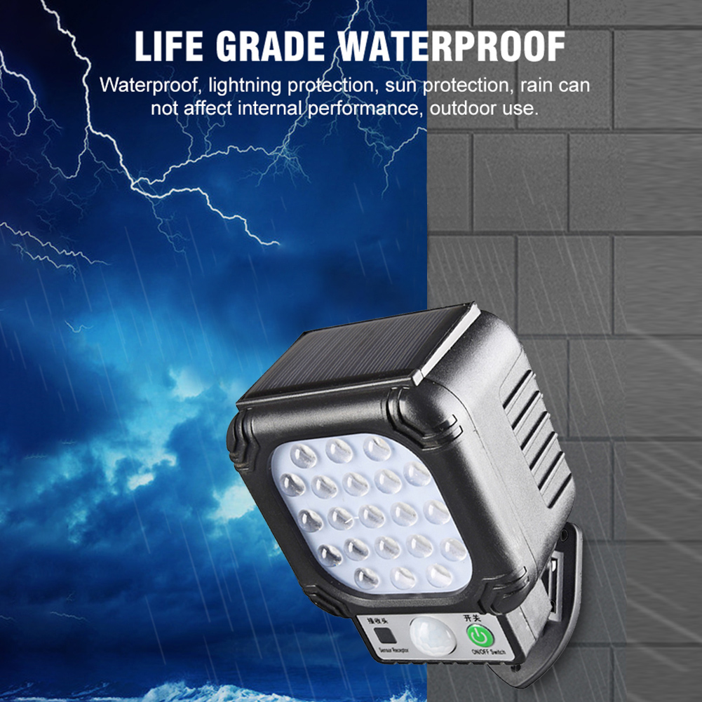 

LED Solar Wall Light Outdoor Waterproof Motion Sensor Lamp Garden Lighting, 966a, 501 Original