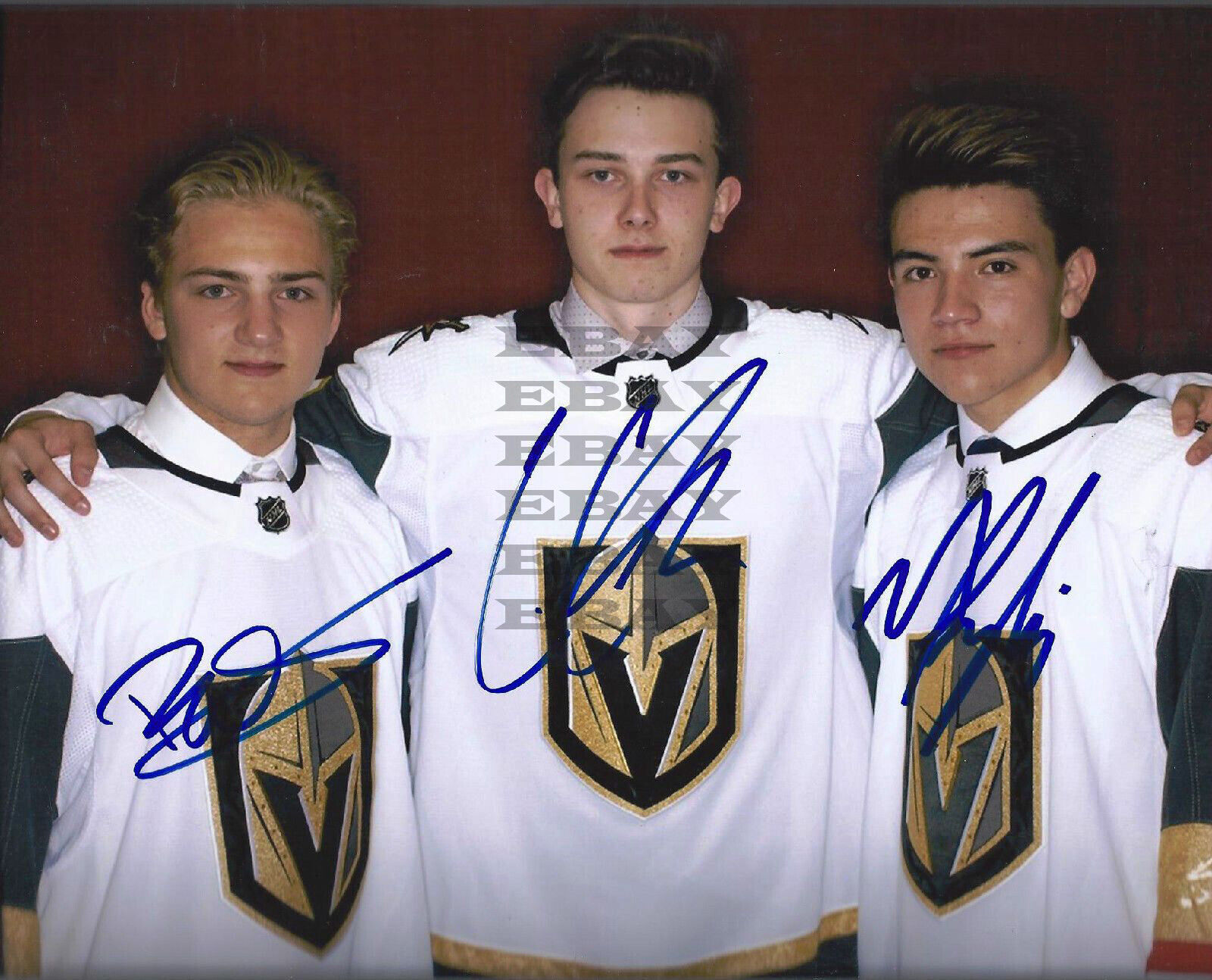 Golden Knights GLASS SUZUKI BRANNSTROM Signed 8x10 autographed Photo Poster painting Reprint