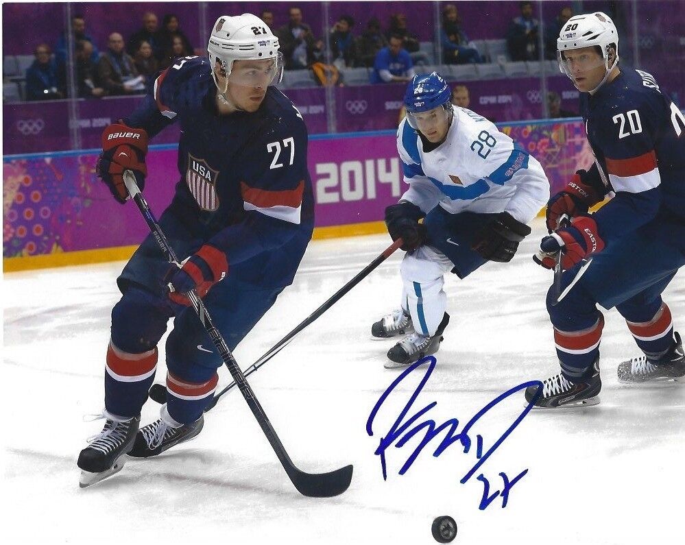 Team USA Ryan McDonagh Autographed Signed 8x10 NHL Photo Poster painting COA G