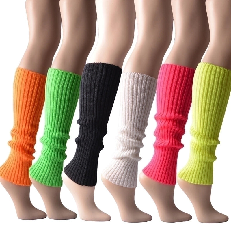 Women’s Fashion Stripe Solid Color Acrylic Jacquard Over The Knee Socks