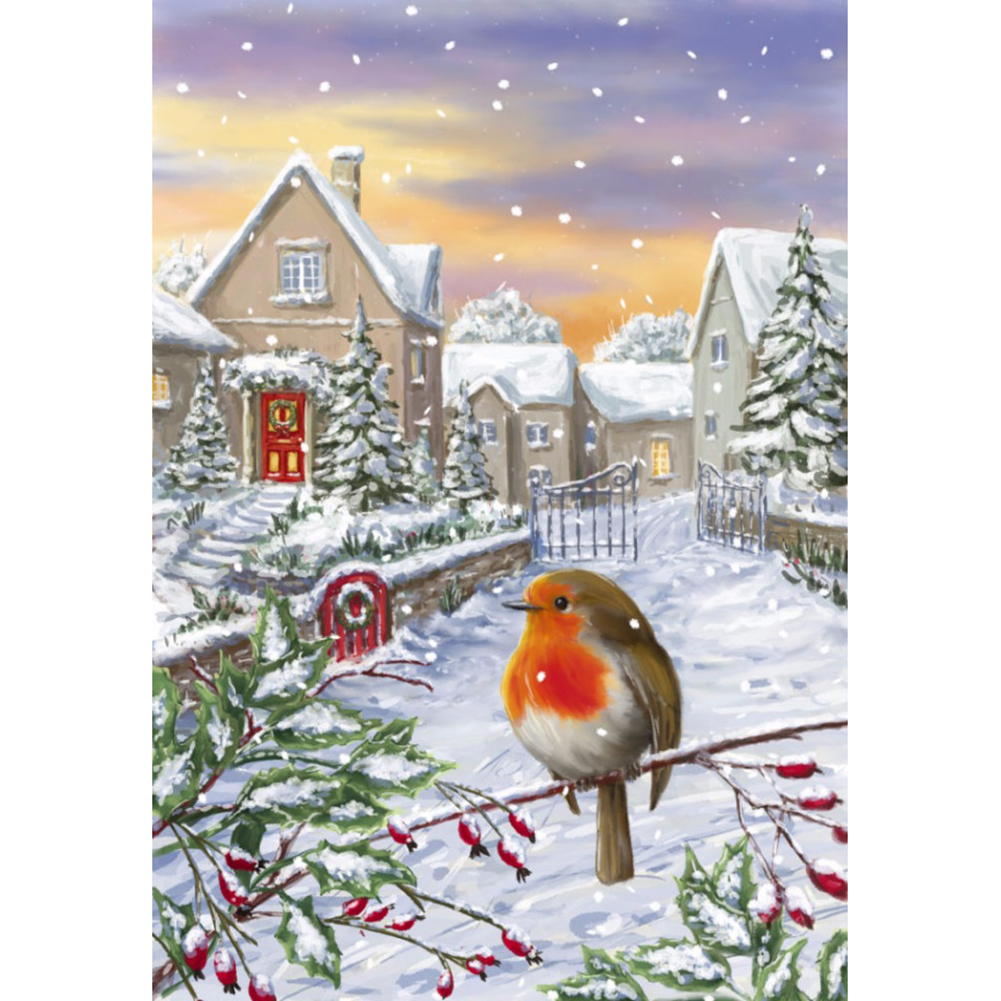 

30*40CM - Round Drill Diamond Painting - Birds, 501 Original