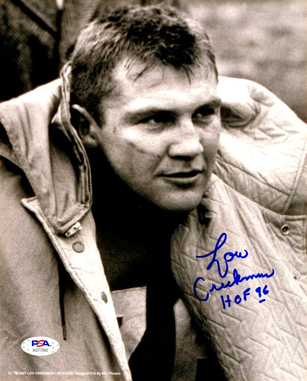 Lou Creekmur autographed signed inscribed 8x10 Photo Poster painting NFL Detroit Lions PSA COA