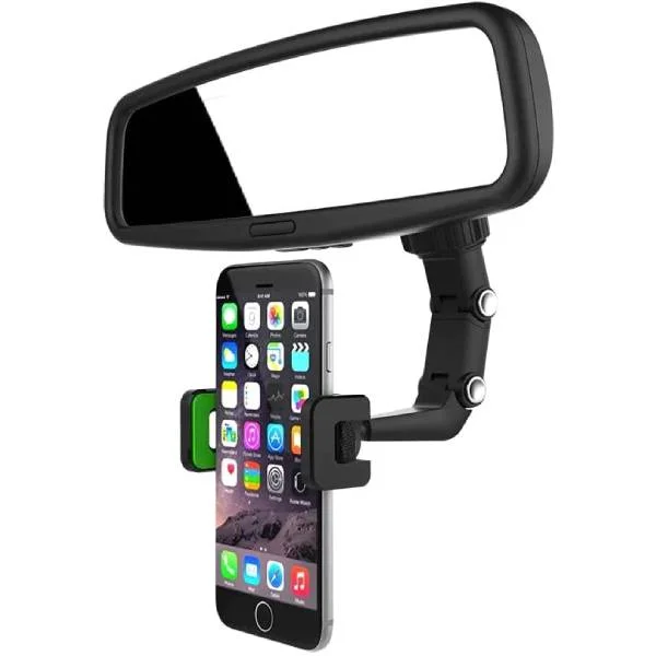 Garlaven 360&deg; Rotating Universal Rearview Car Mirror Phone Holder