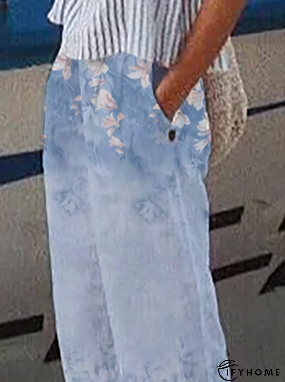 Fashion Loosen Casual Bamboo Floral Pants | IFYHOME