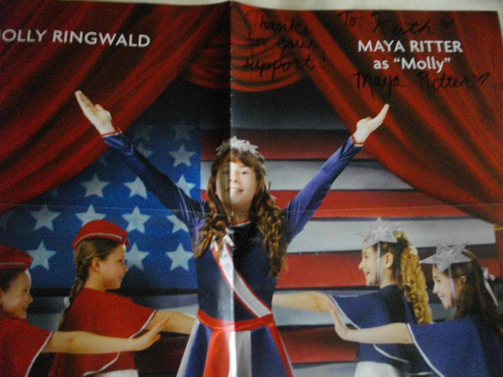 MAYA RITTER AUTOGRAPHED MOVIE POSTER for MOLLY. Cheap to clear