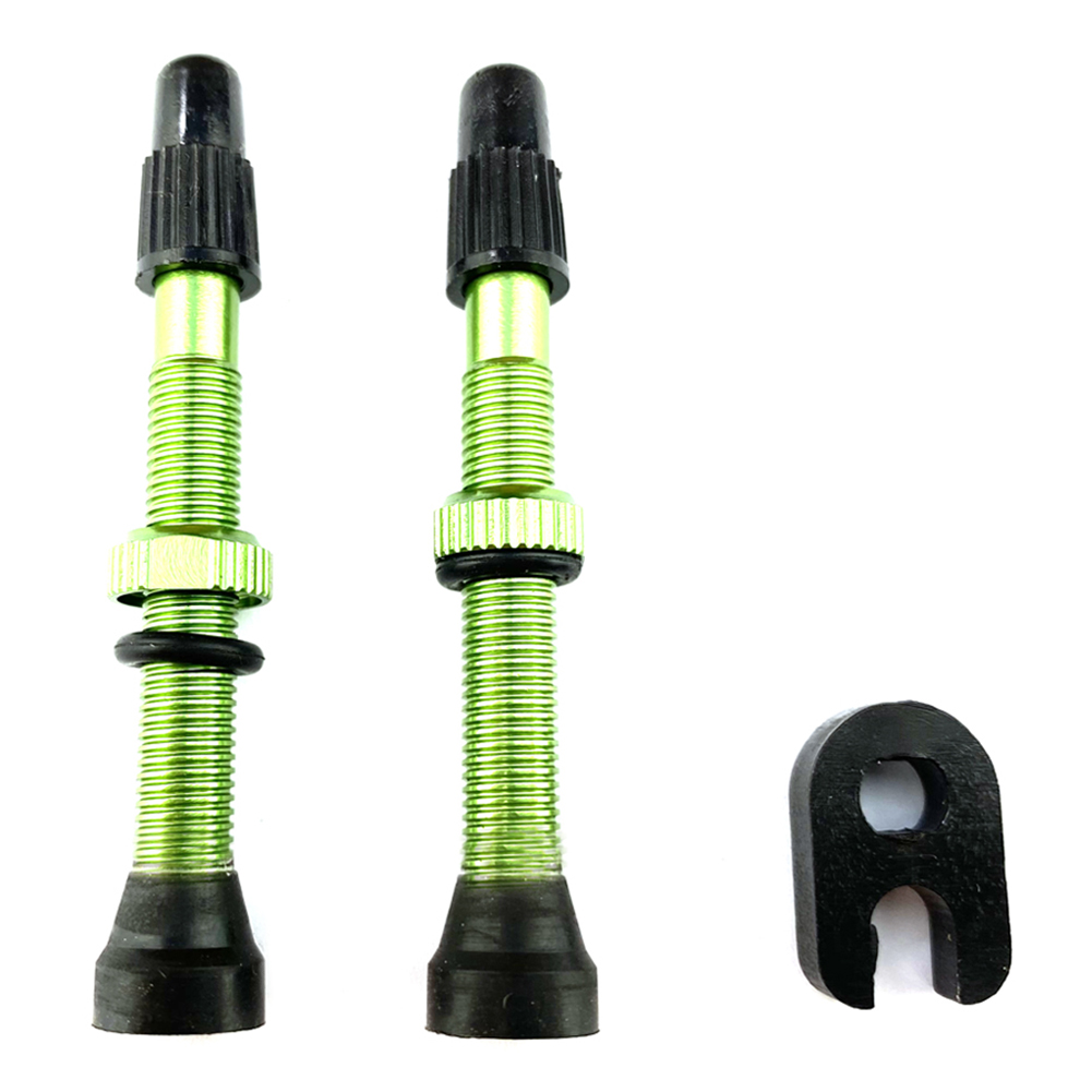 

2pcs 60mm Presta Valve + Tool for Road Mountain Bike Tubeless Tire, Red, 501 Original
