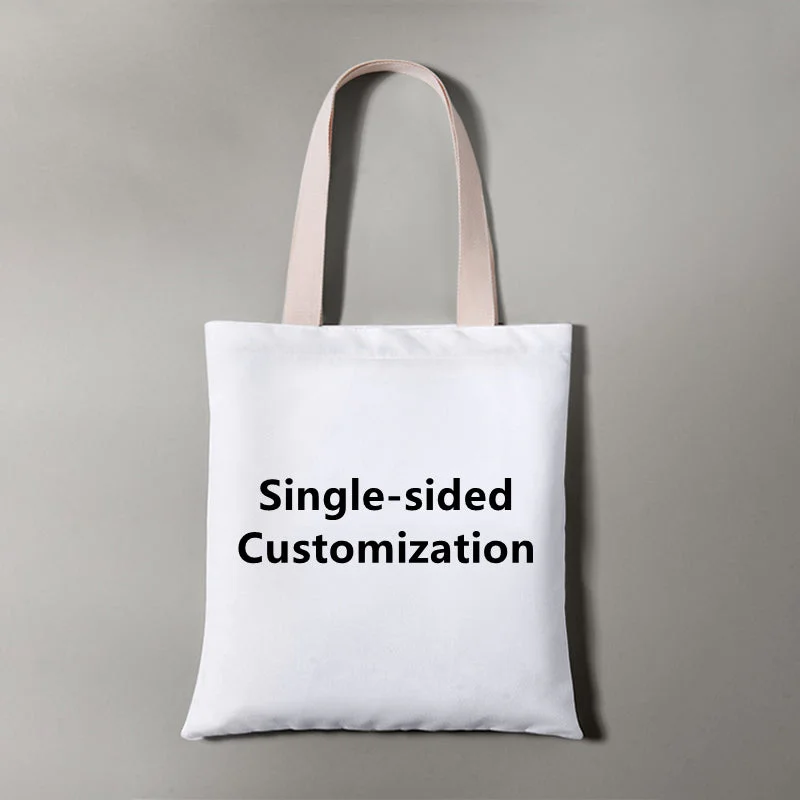 Custom Canvas Bag Pattern Logo Customization Shoulder Portable Canvas Bag